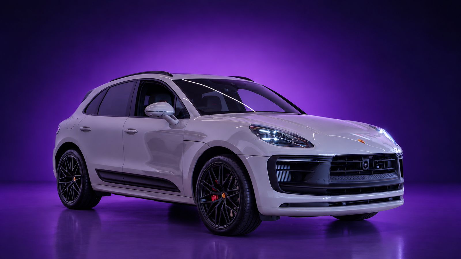 2025 Porsche Macan GTS Crayon Grey available for hire in the UK from AT1 Performance
